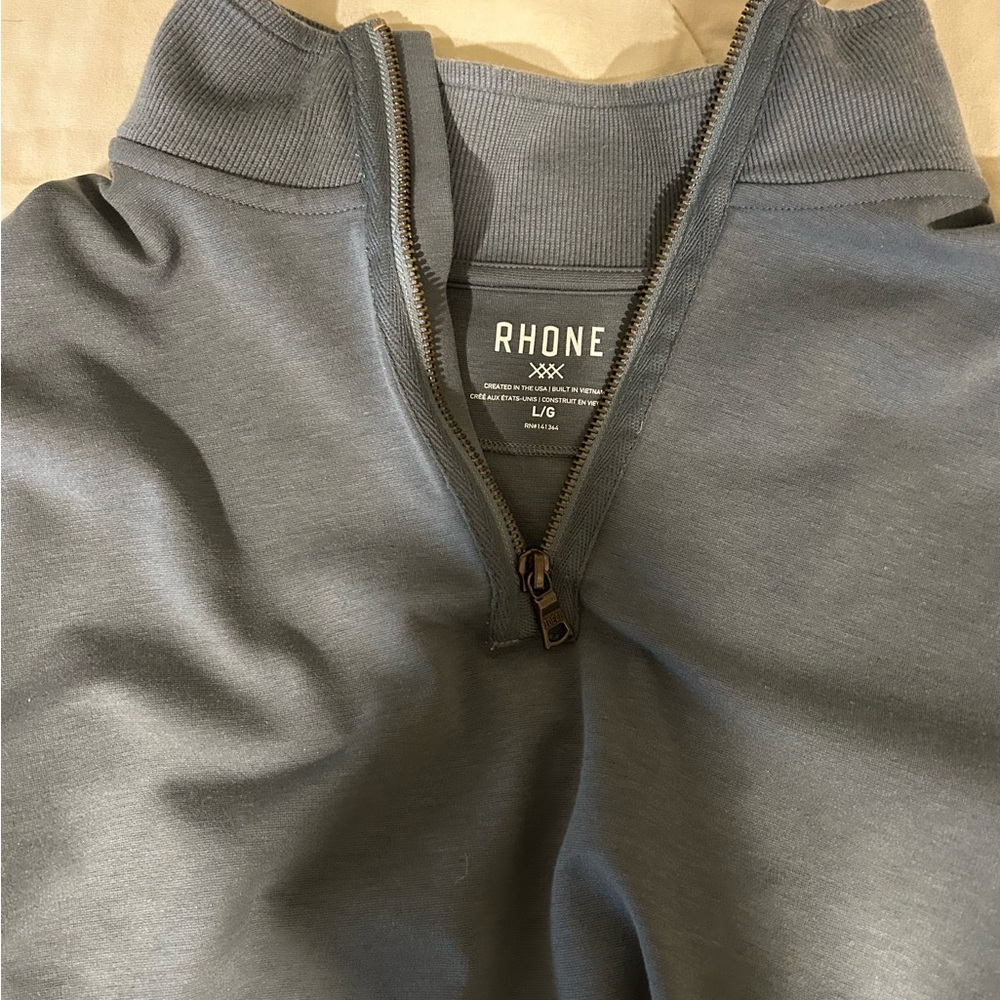 Rhone Gray Quarter-Zip Pullover